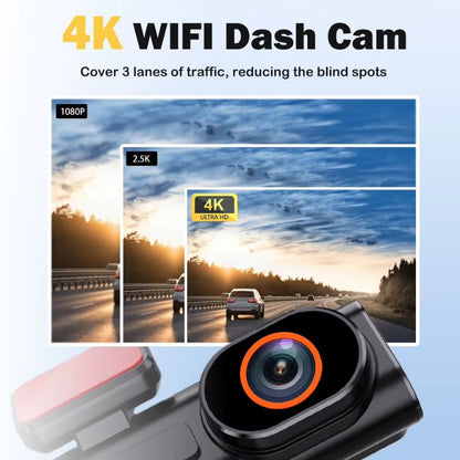 Chase 4K Dash Cam Front and Rear Set 2160P
